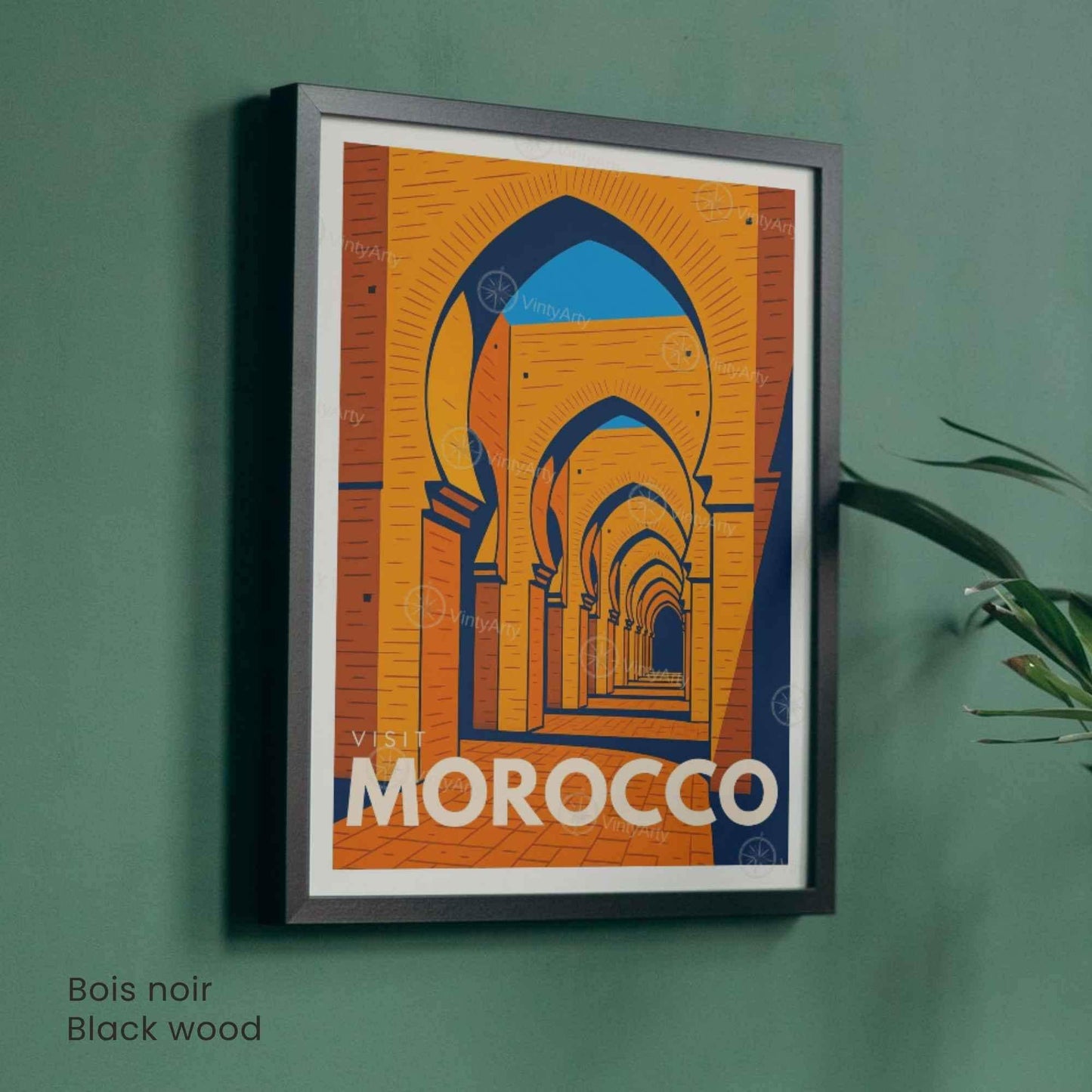 Affiche Maroc – Arches Marocaines | Affiche Voyage & Architecture Orientale