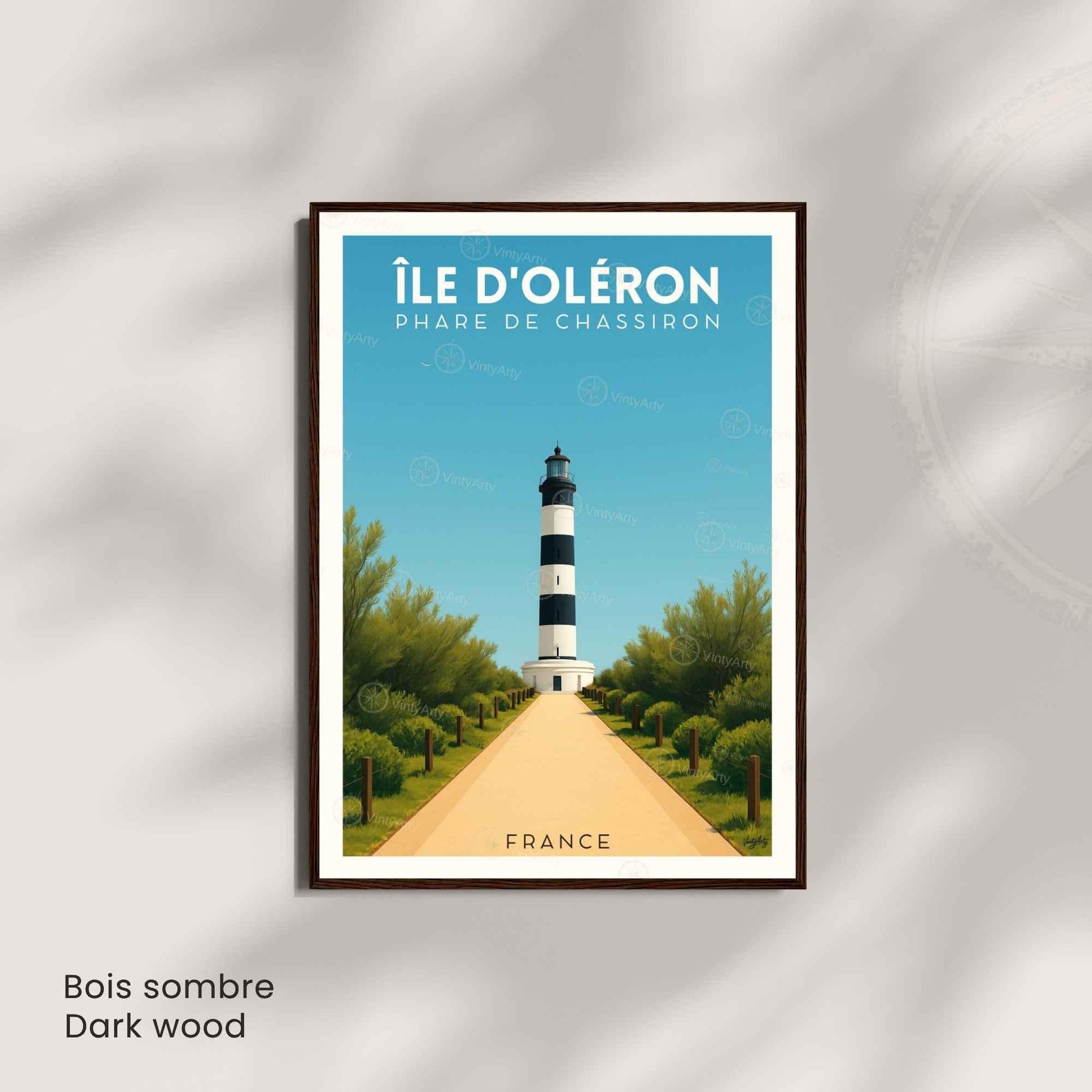 Affiche Île d’Oléron – Phare de Chassiron | Affiche Côte Atlantique France
