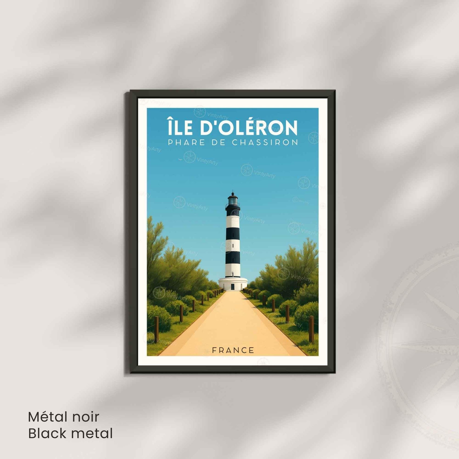 Affiche Île d’Oléron – Phare de Chassiron | Affiche Côte Atlantique France