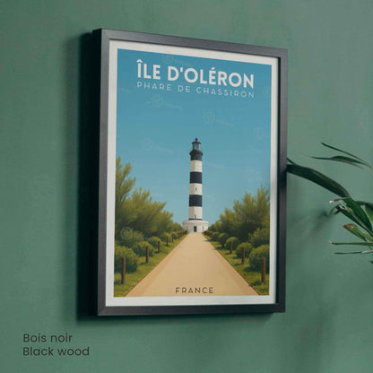 Affiche Île d’Oléron – Phare de Chassiron | Affiche Côte Atlantique France