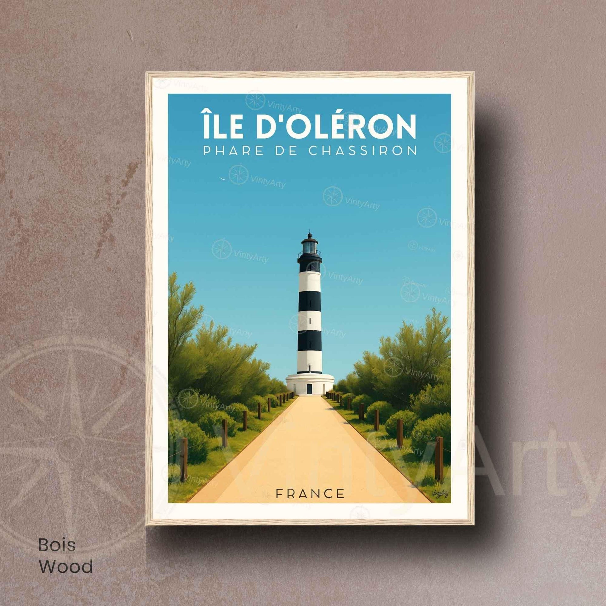 Affiche Île d’Oléron – Phare de Chassiron | Affiche Côte Atlantique France
