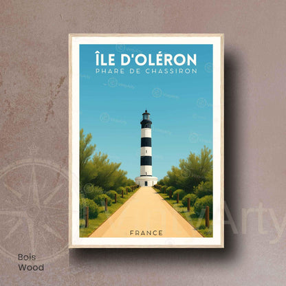 Affiche Île d’Oléron – Phare de Chassiron | Affiche Côte Atlantique France