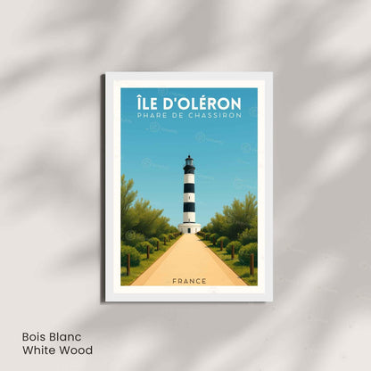 Affiche Île d’Oléron – Phare de Chassiron | Affiche Côte Atlantique France