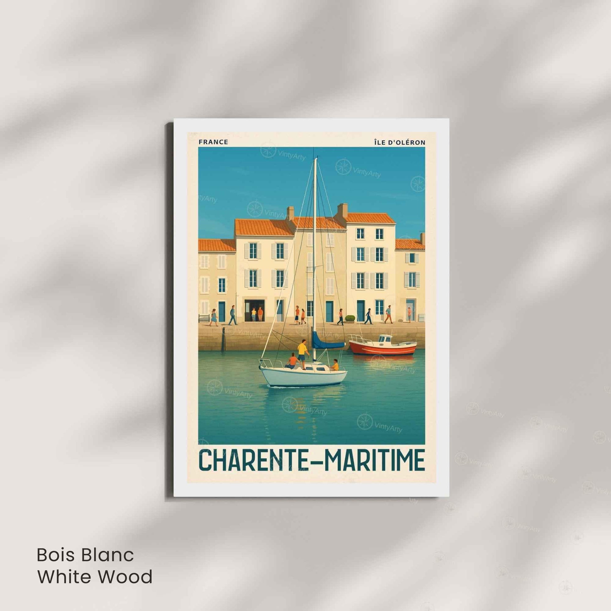Affiche Île d’Oléron – Charente-Maritime | Affiche Vintage Côte Atlantique – France