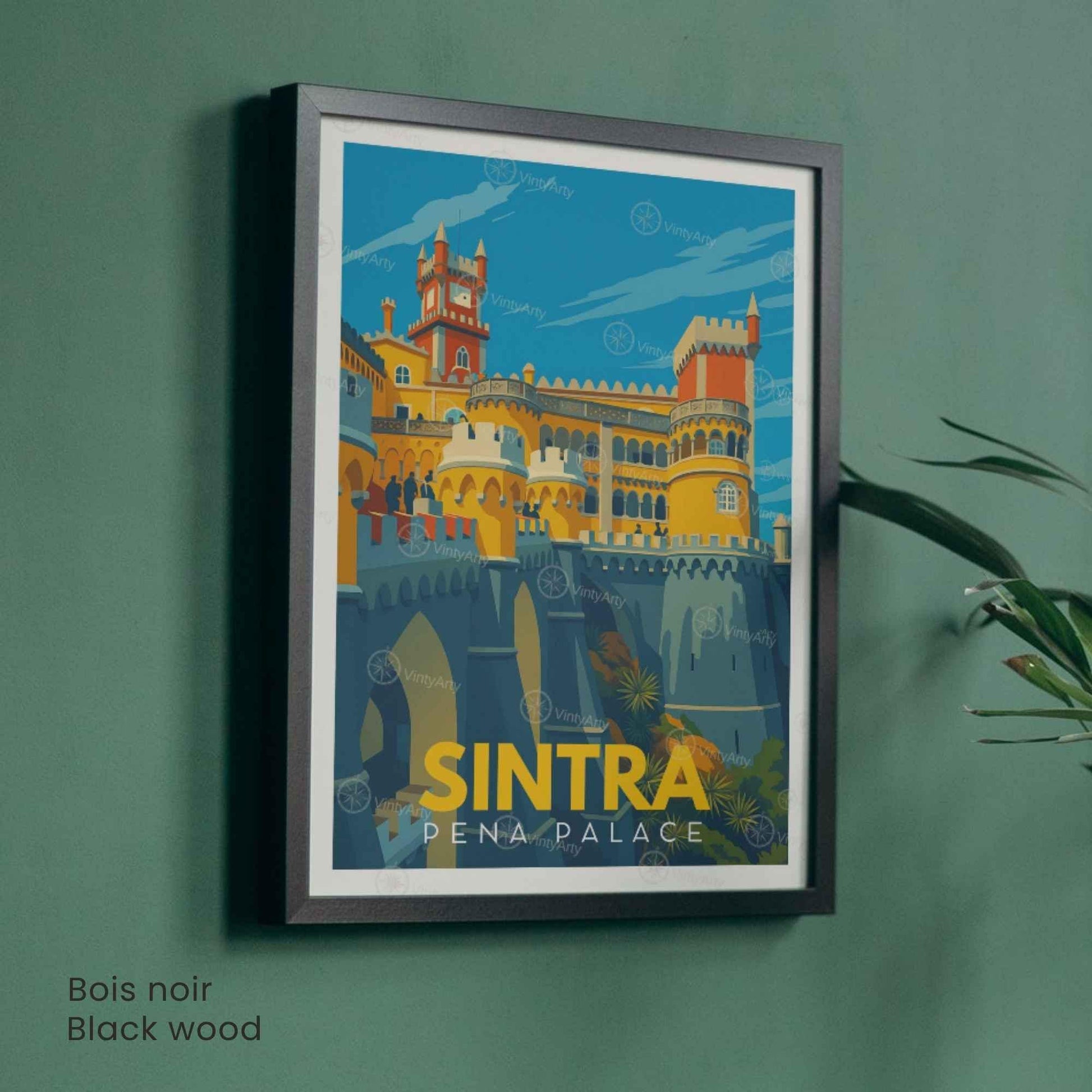 Affiche Sintra – Palais de Pena | Affiche Portugal Vintage & Art de Voyage