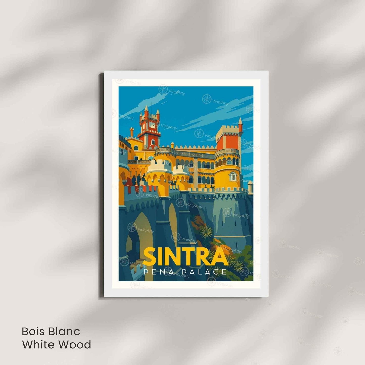 Affiche Sintra – Palais de Pena | Affiche Portugal Vintage & Art de Voyage