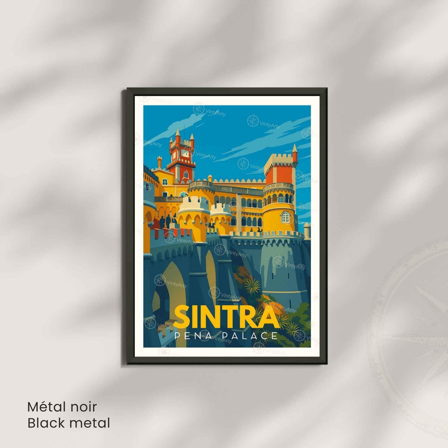 Affiche Sintra – Palais de Pena | Affiche Portugal Vintage & Art de Voyage