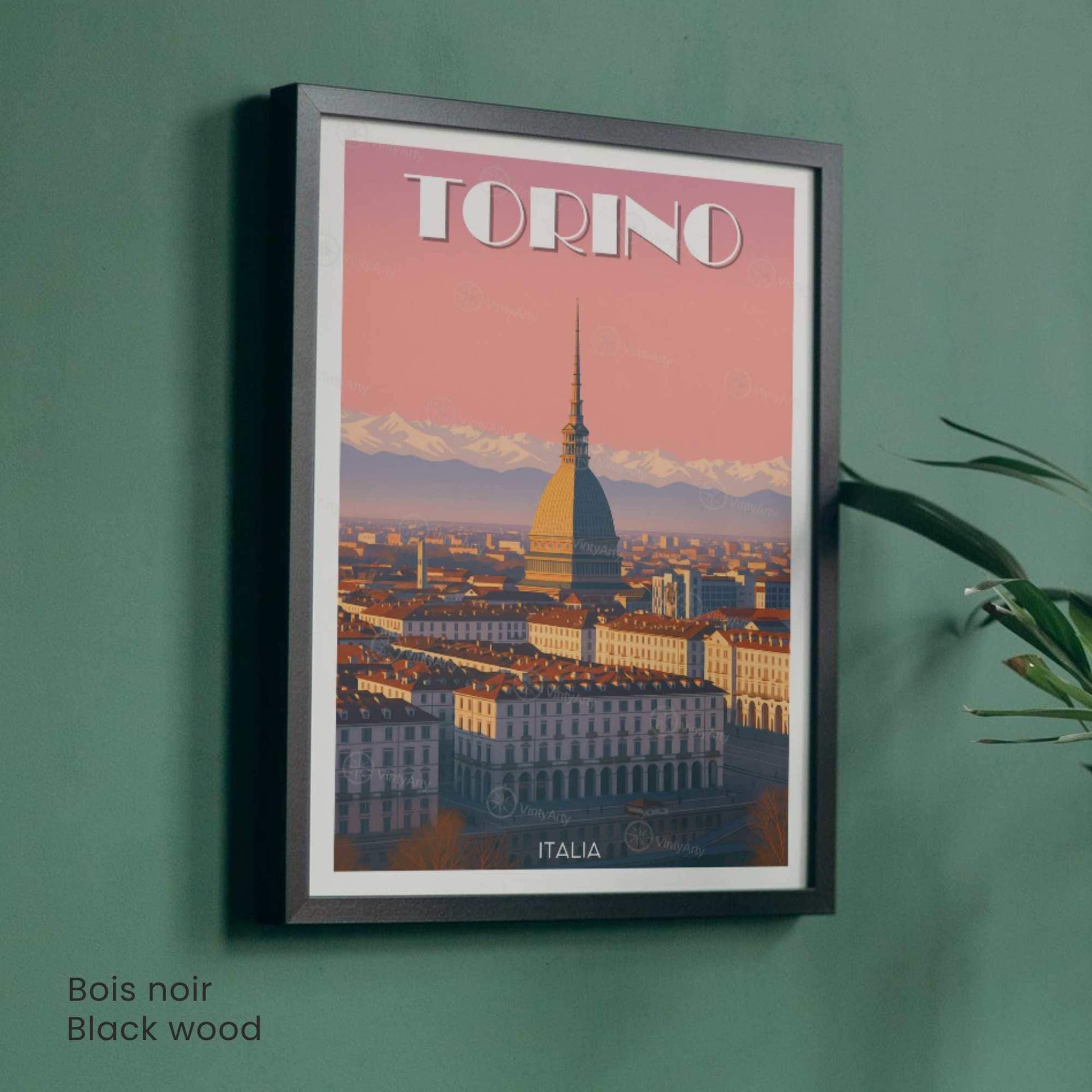 Affiche Turin – Vue sur la Mole Antonelliana