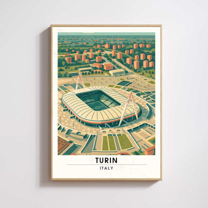 Affiche Turin – Le Grand Stade de Turin