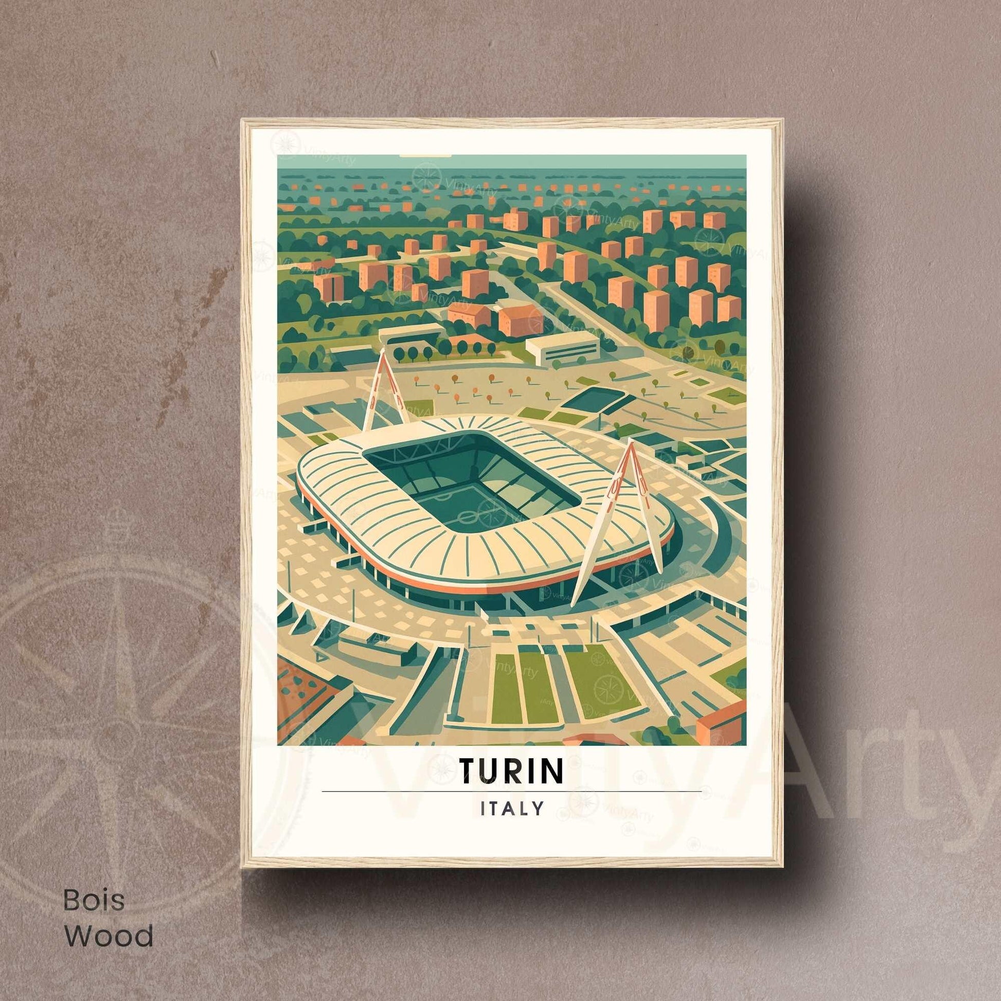Affiche Turin – Le Grand Stade de Turin