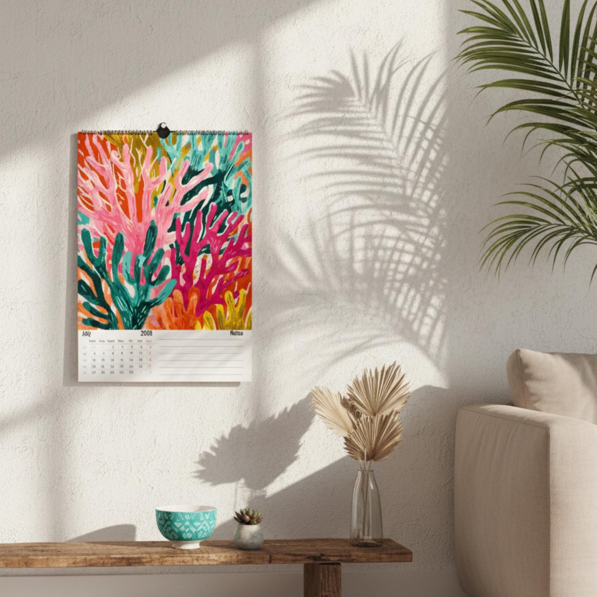 Calendrier 2026 – 12 Illustrations Abstraites et Modernes | Art Graphique Contemporain