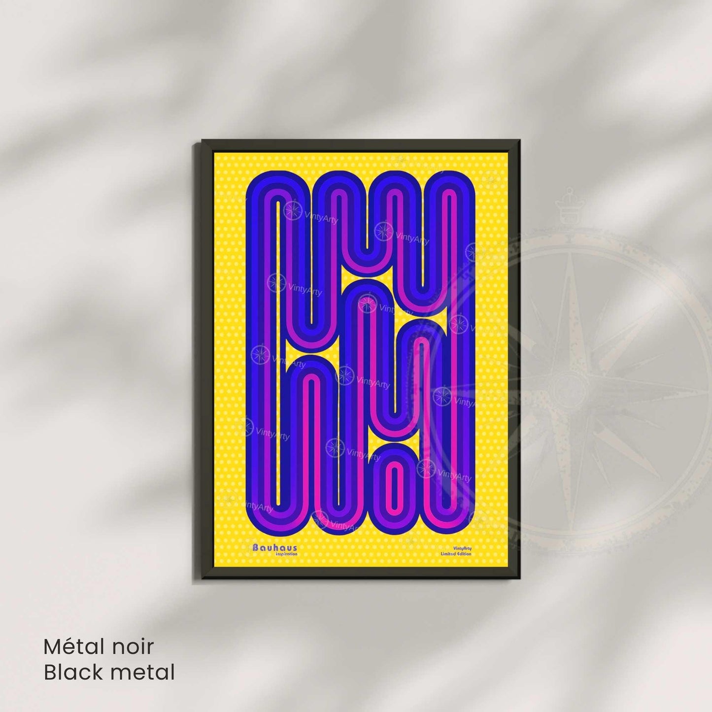 Affiche Lune Noire – Art Minimaliste et Contemporain | Poster Abstrait Noir et Blanc