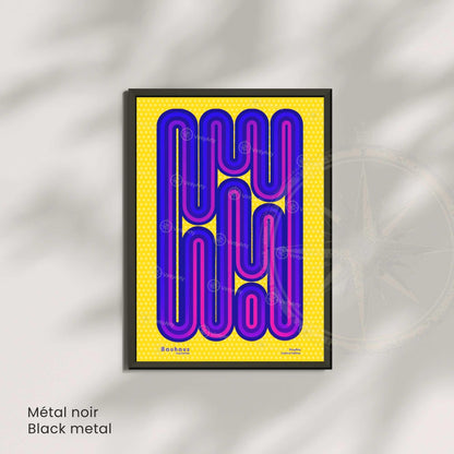 Affiche Lune Noire – Art Minimaliste et Contemporain | Poster Abstrait Noir et Blanc