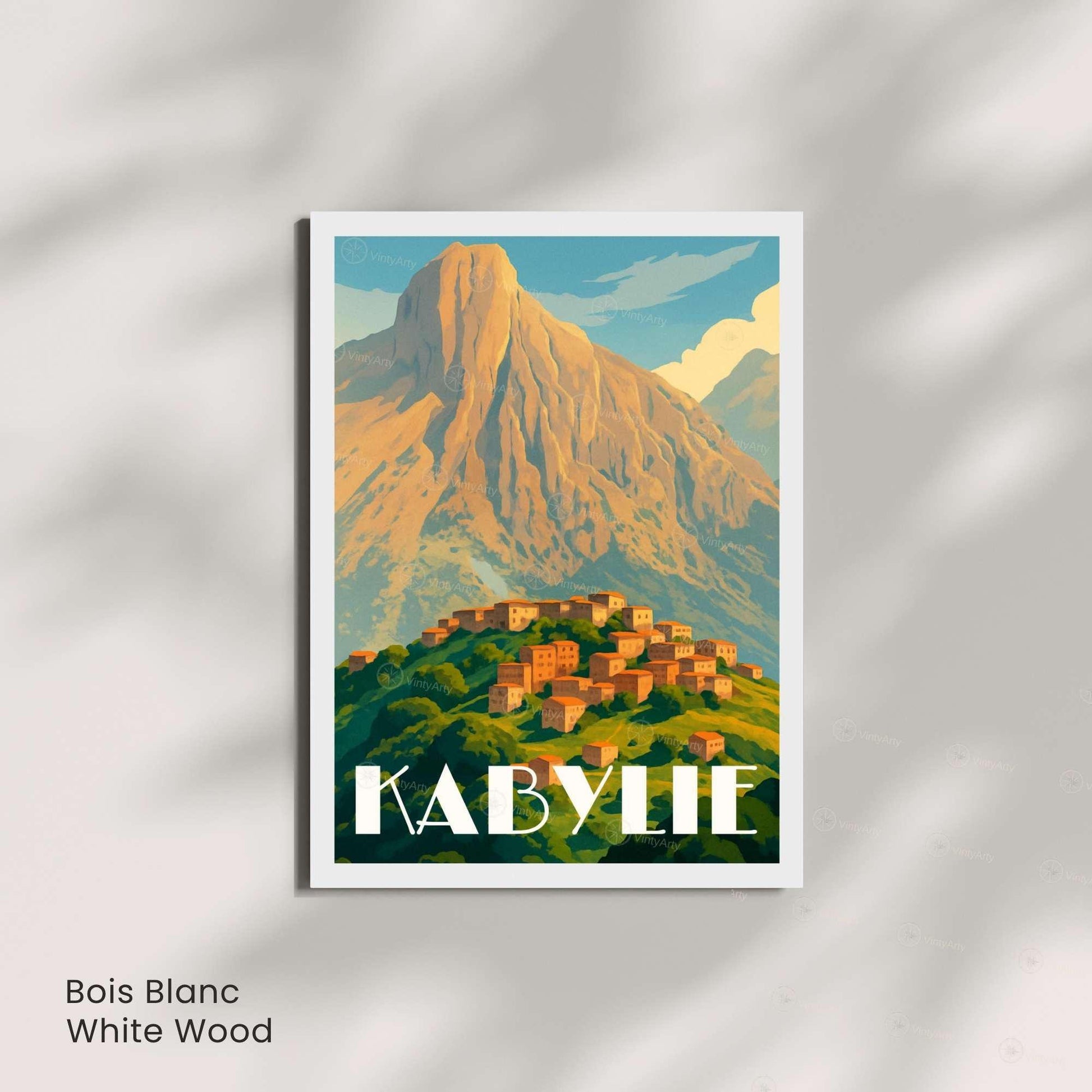 Affiche Kabylie – Algérie | Affiche de voyage Algérie | Décoration Kabyle