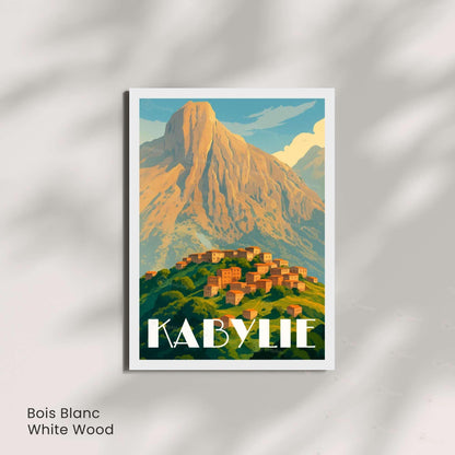 Affiche Kabylie – Algérie | Affiche de voyage Algérie | Décoration Kabyle