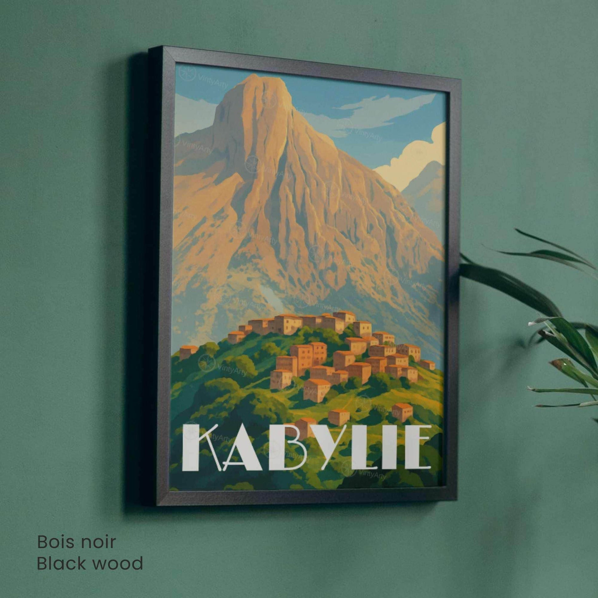 Affiche Kabylie – Algérie | Affiche de voyage Algérie | Décoration Kabyle