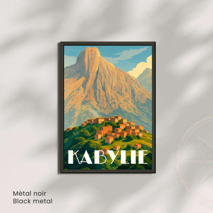 Affiche Kabylie – Algérie | Affiche de voyage Algérie | Décoration Kabyle