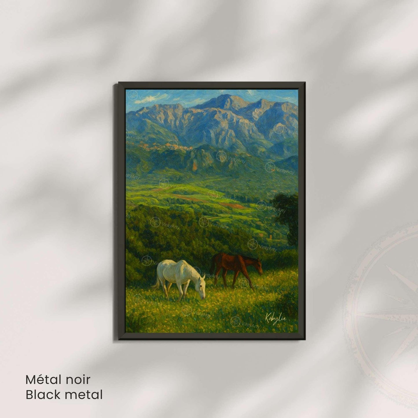 Affiche de voyage Kabylie – Algérie | Affiche montagne de Kabylie | Décoration Kabyle