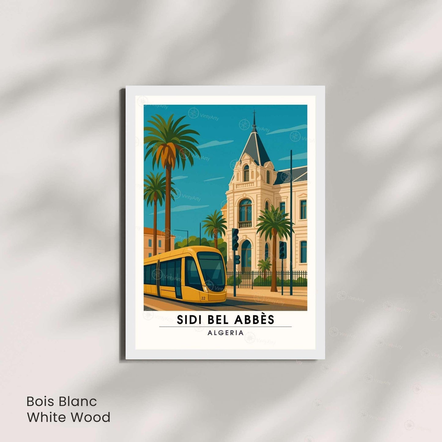 Affiche Sidi Bel Abbès – Algérie, entre patrimoine et modernité | Affiche de voyage Algérie