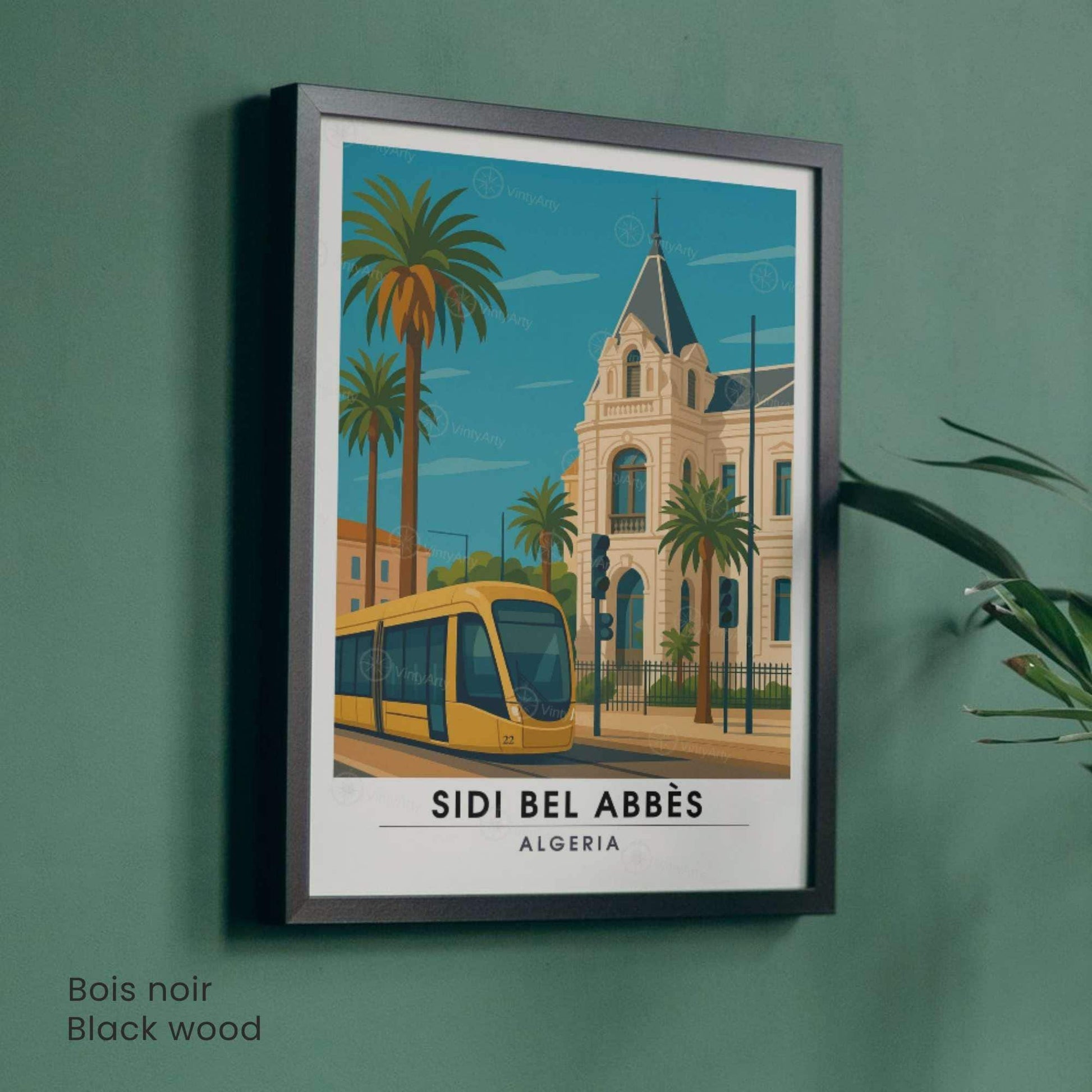 Affiche Sidi Bel Abbès – Algérie, entre patrimoine et modernité | Affiche de voyage Algérie