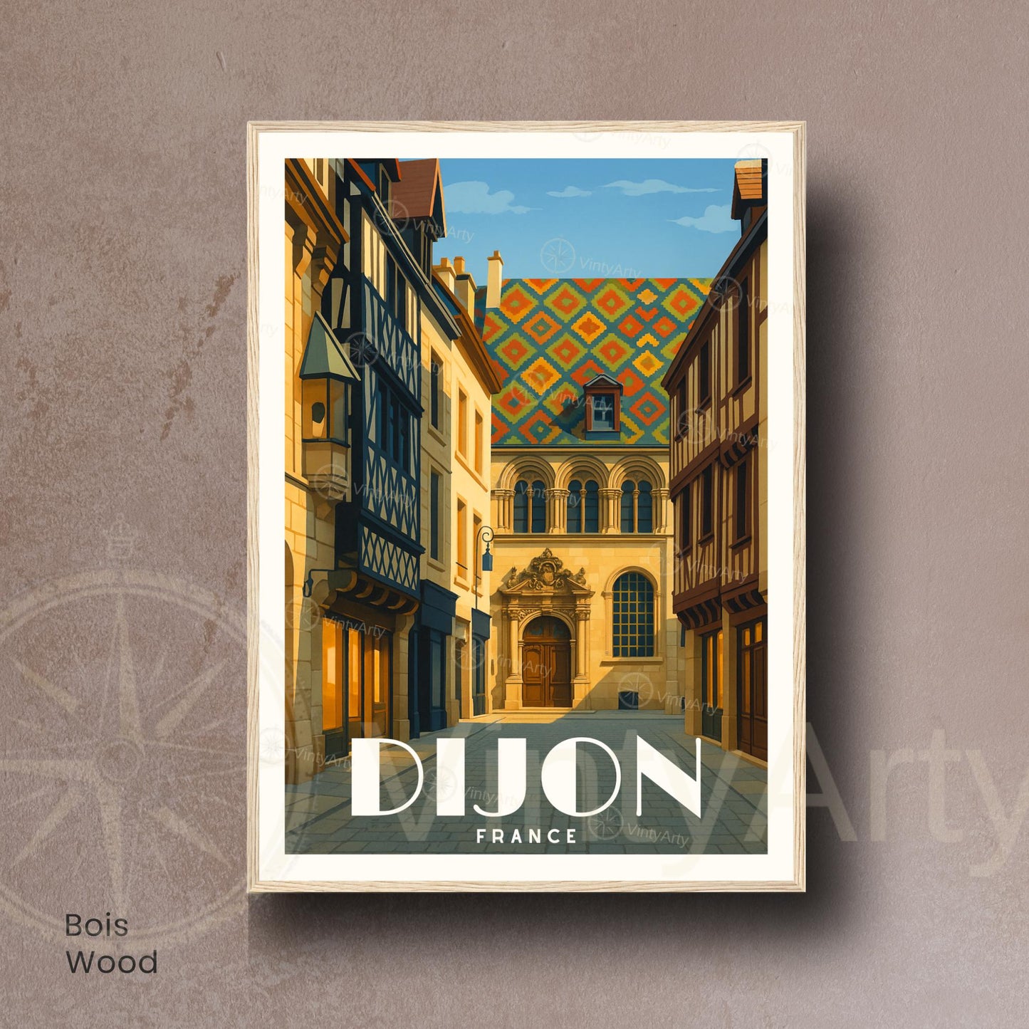 Affiche Dijon | Centre Historique de Dijon