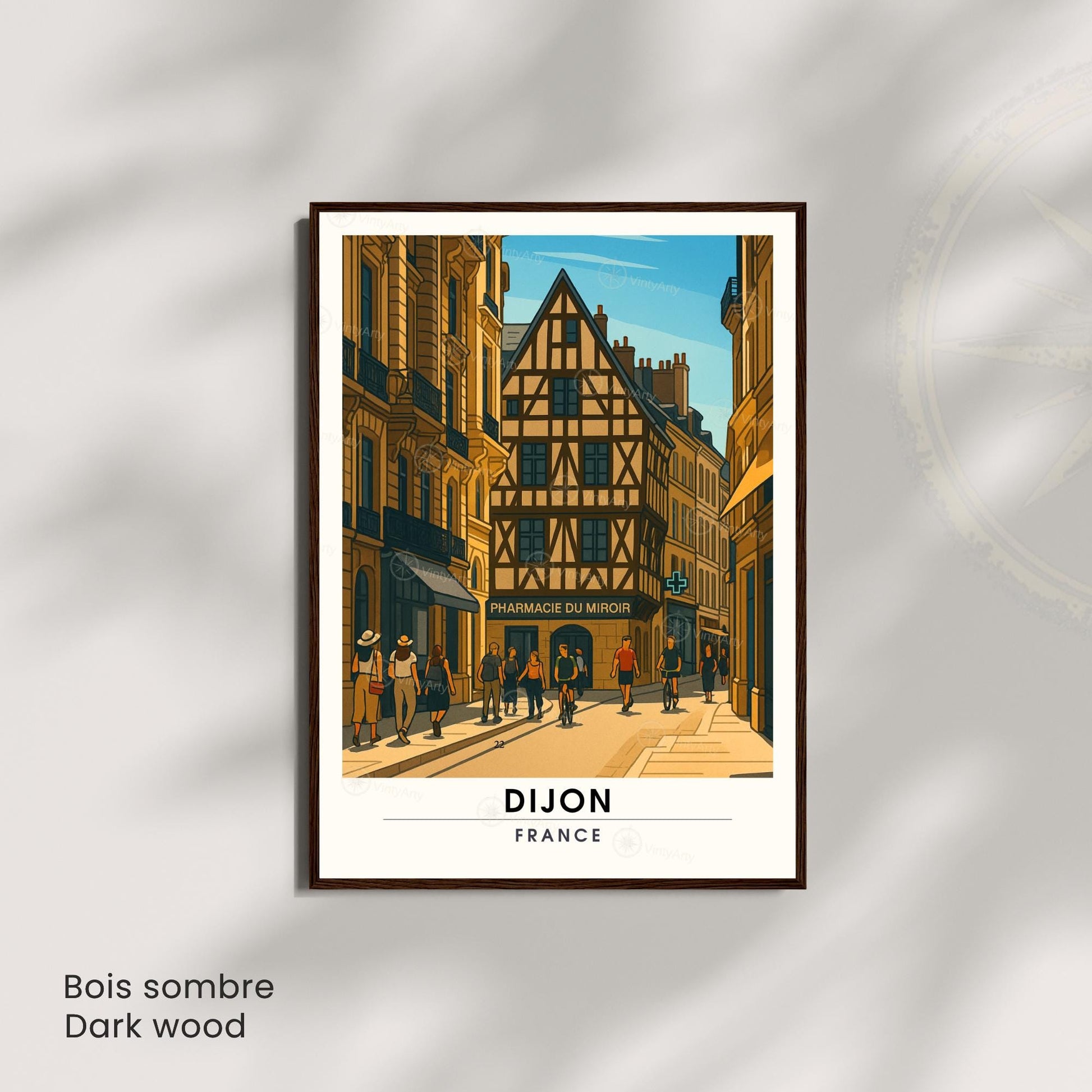 Affiche de voyage Dijon | Affiche Bourgogne