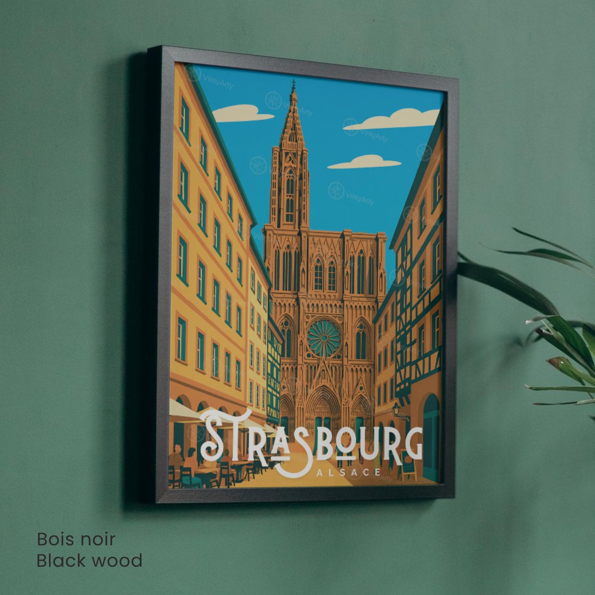 Affiche Strasbourg – Alsace, patrimoine et lumière du Grand Est