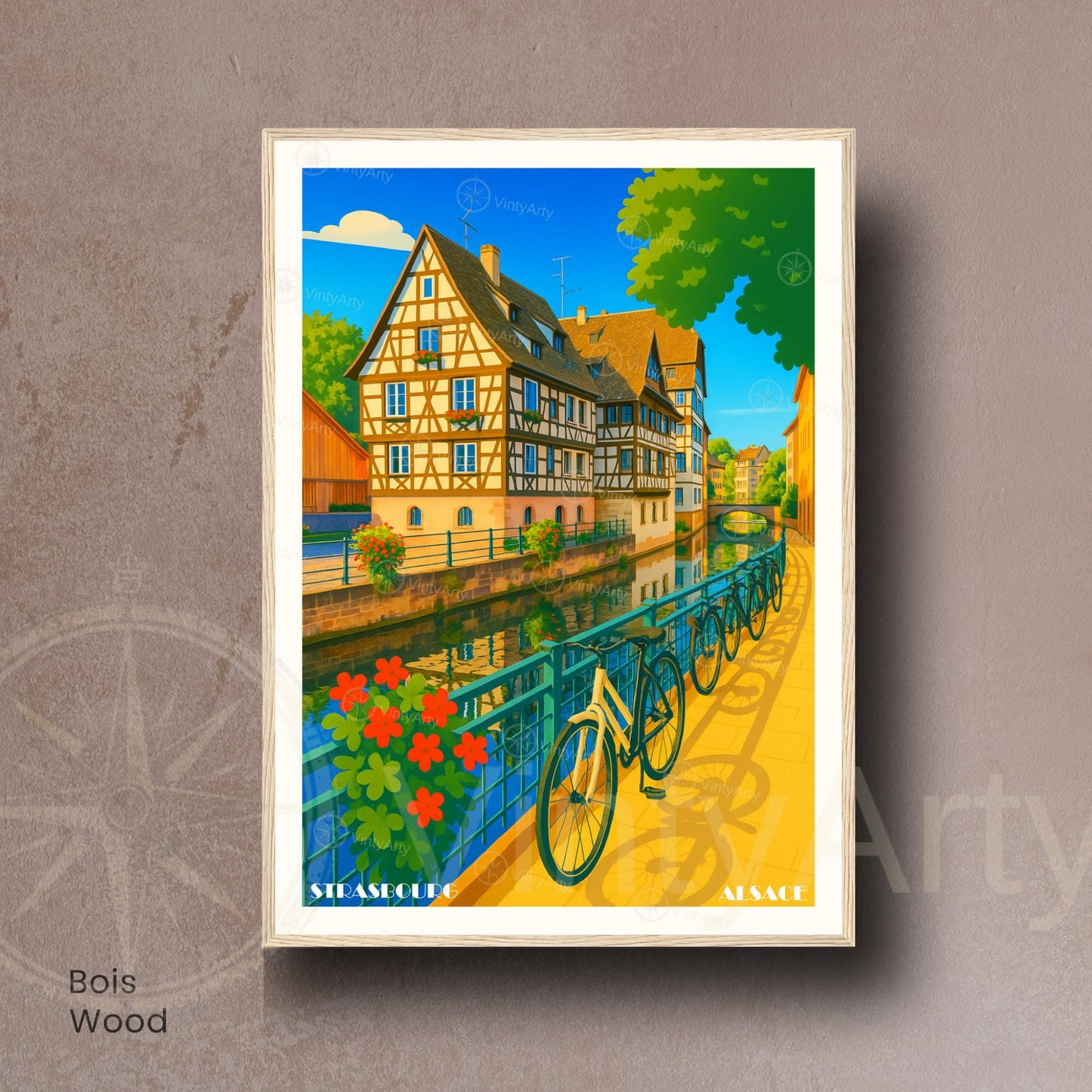 Affiche Strasbourg – La Petite France, charme et poésie alsacienne