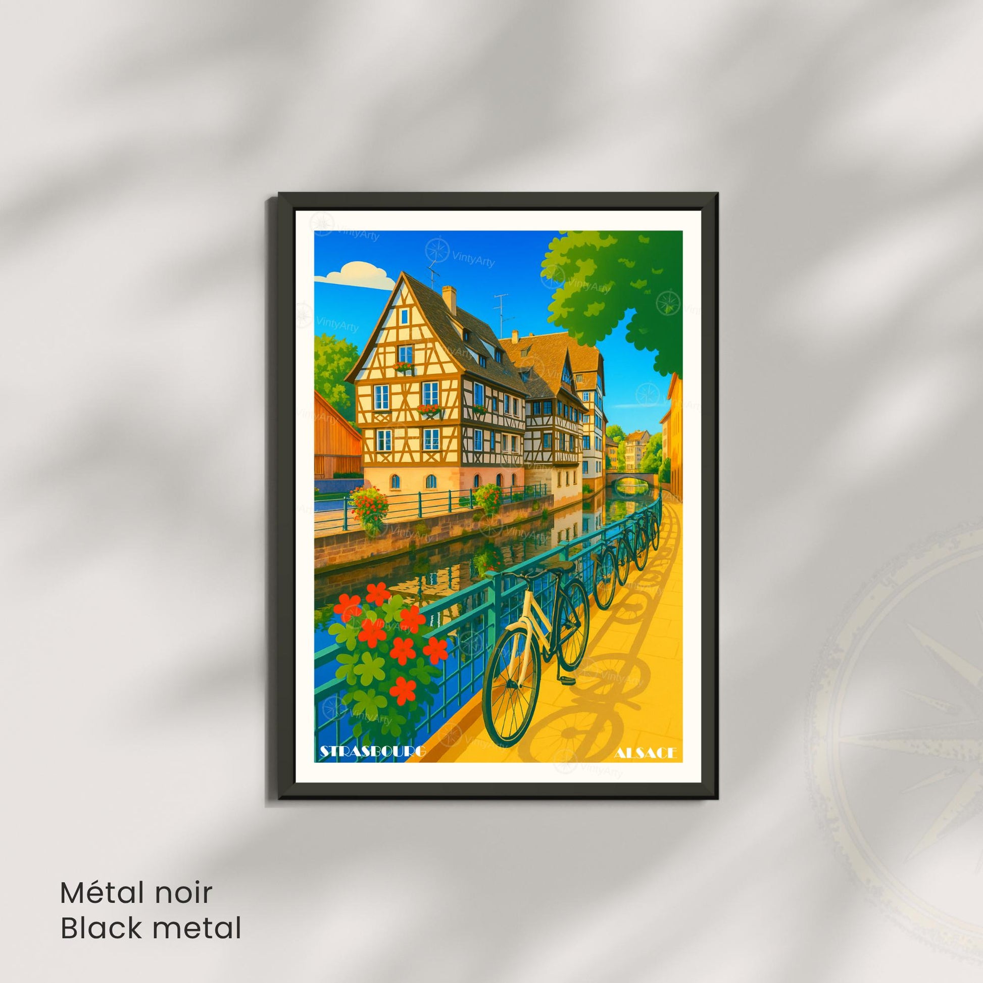 Affiche Strasbourg – La Petite France, charme et poésie alsacienne