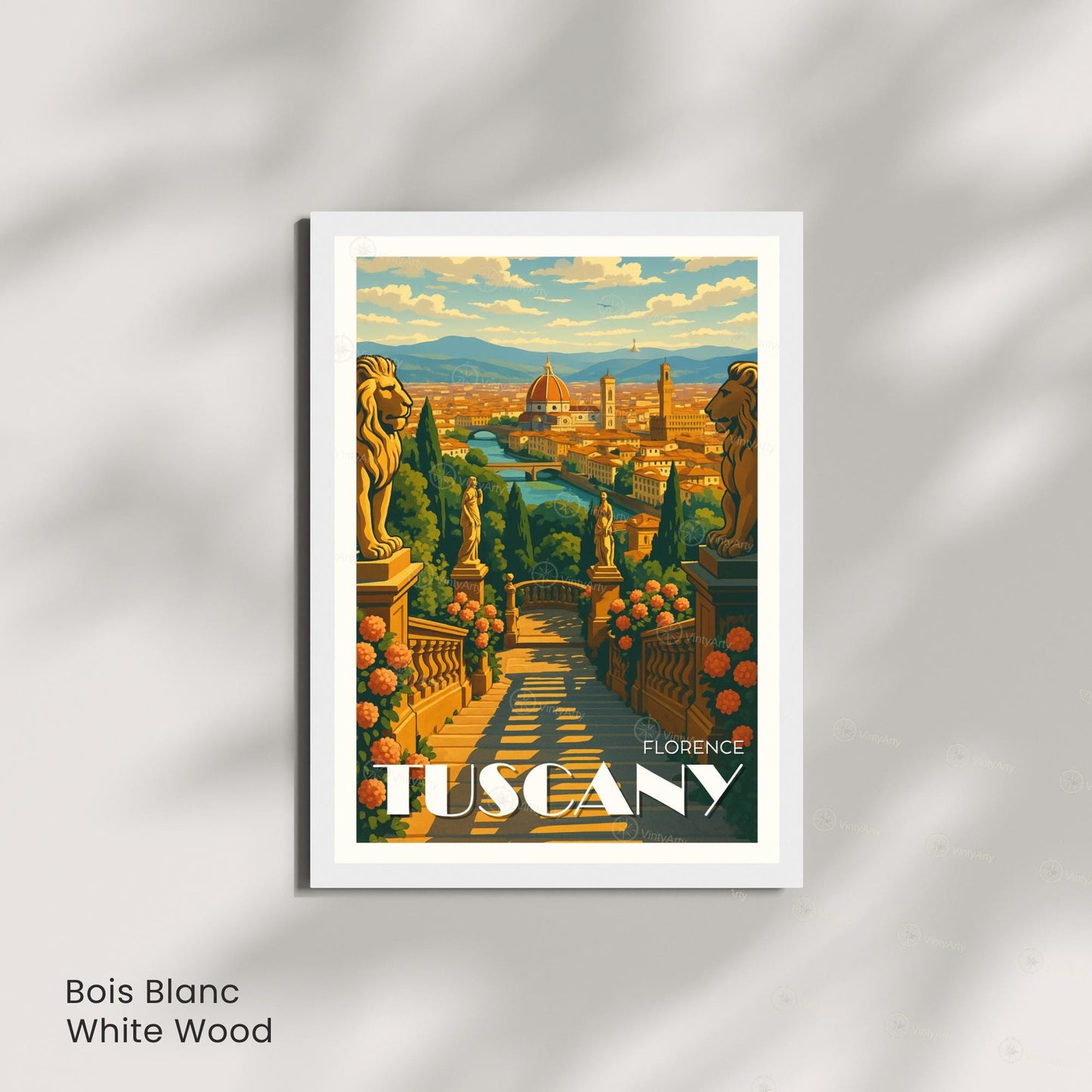 Affiche Toscane – L’âme dorée de l’Italie - Affiche de voyage Florence