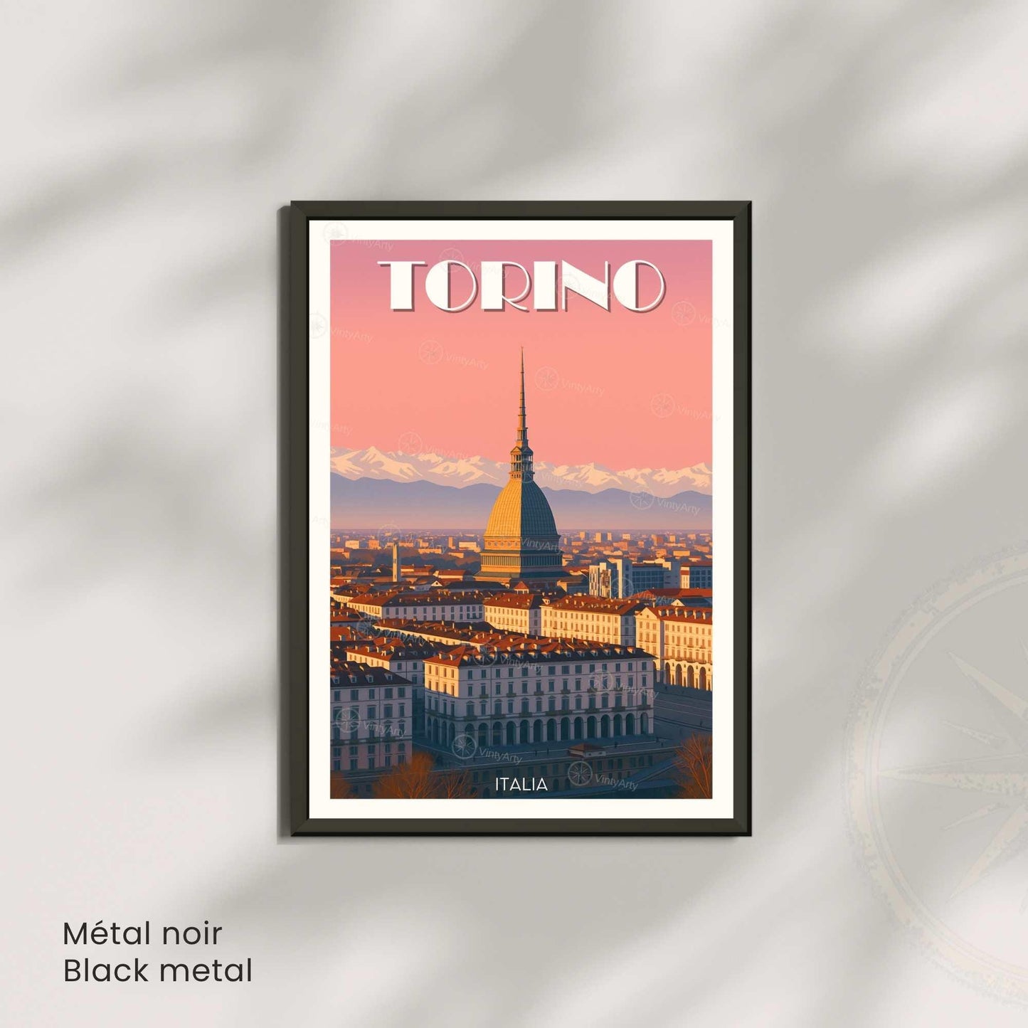 Affiche Turin – Vue sur la Mole Antonelliana