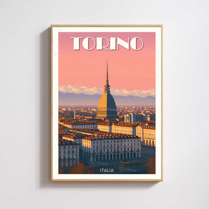 Affiche Turin – Vue sur la Mole Antonelliana