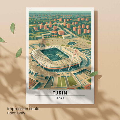 Affiche Turin – Le Grand Stade de Turin