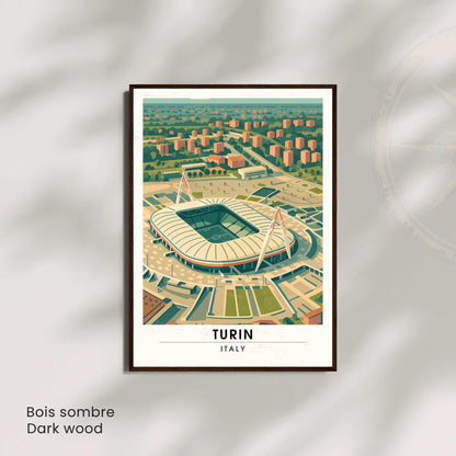Affiche Turin – Le Grand Stade de Turin