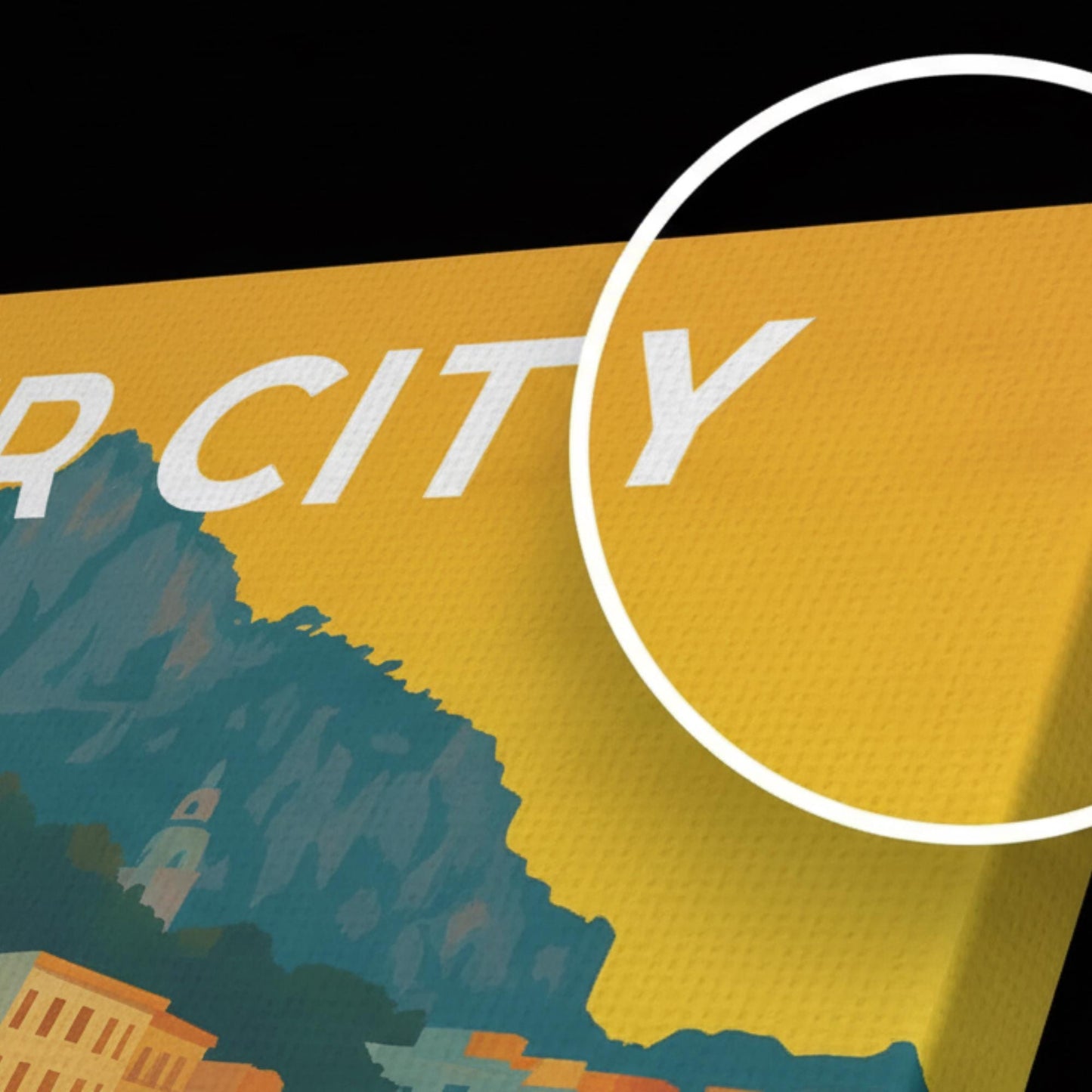 Toile personnalisée – Illustration de votre ville | Cadeau unique & décoration premium