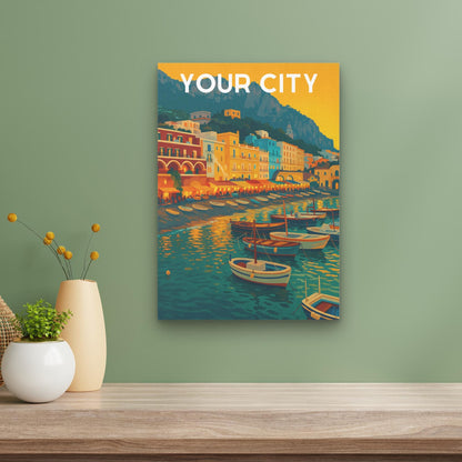 Toile personnalisée – Illustration de votre ville | Cadeau unique & décoration premium