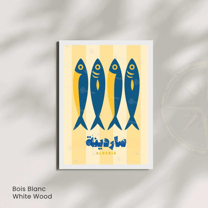 Affiche Sardine Algérie – Affiche cuisine algérienne