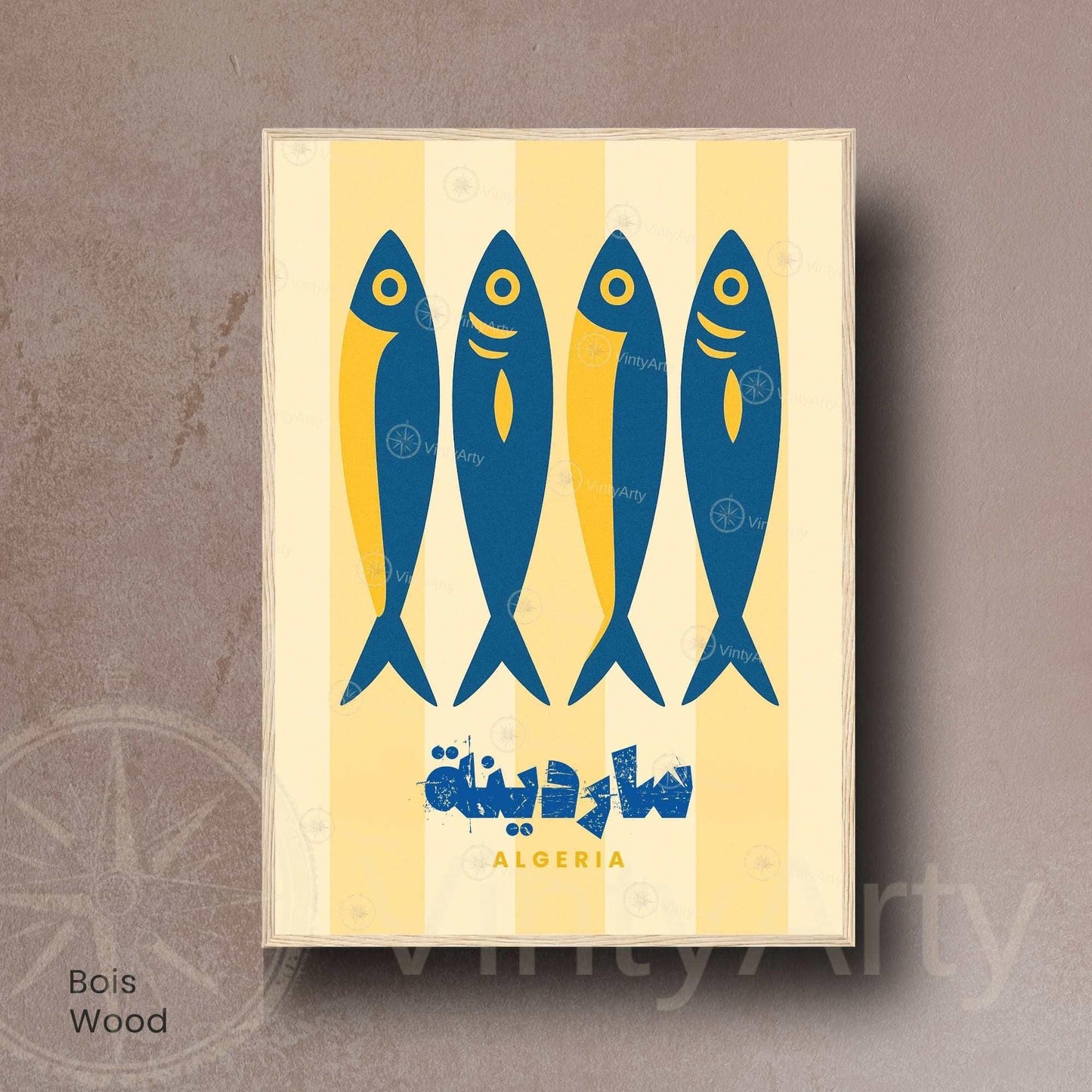 Affiche Sardine Algérie – Affiche cuisine algérienne