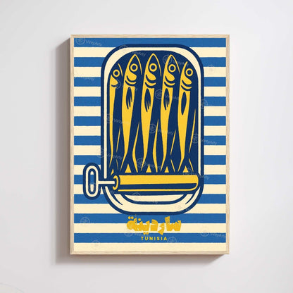 Affiche Sardine Tunisie – Affiche cuisine tunisienne
