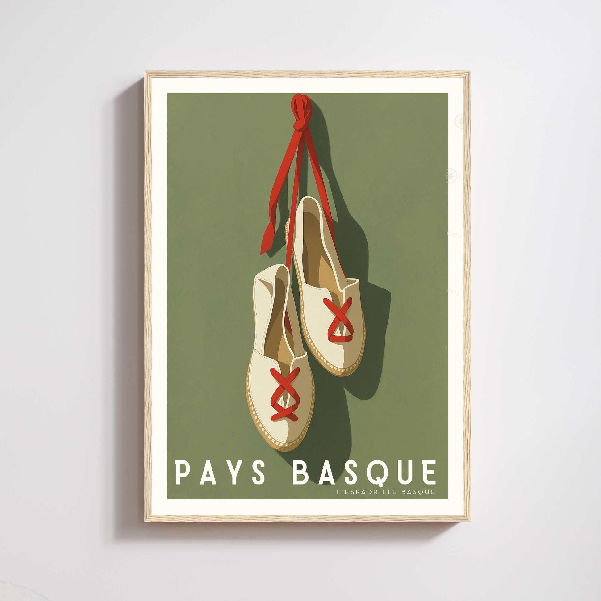 Affiche Pays Basque – L’Espadrille Basque - Souvenir pays basque