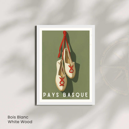 Affiche Pays Basque – L’Espadrille Basque - Souvenir pays basque