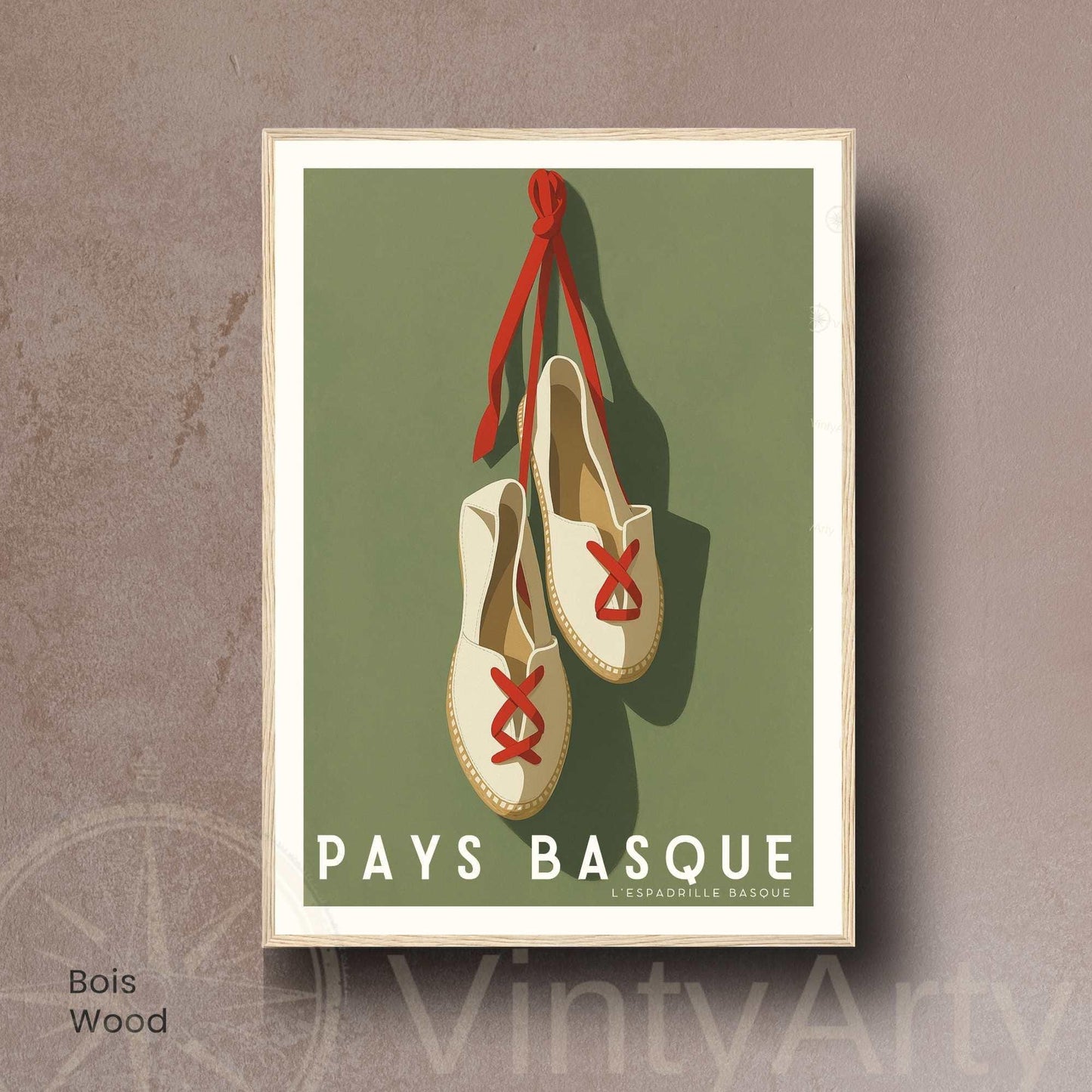 Affiche Pays Basque – L’Espadrille Basque - Souvenir pays basque