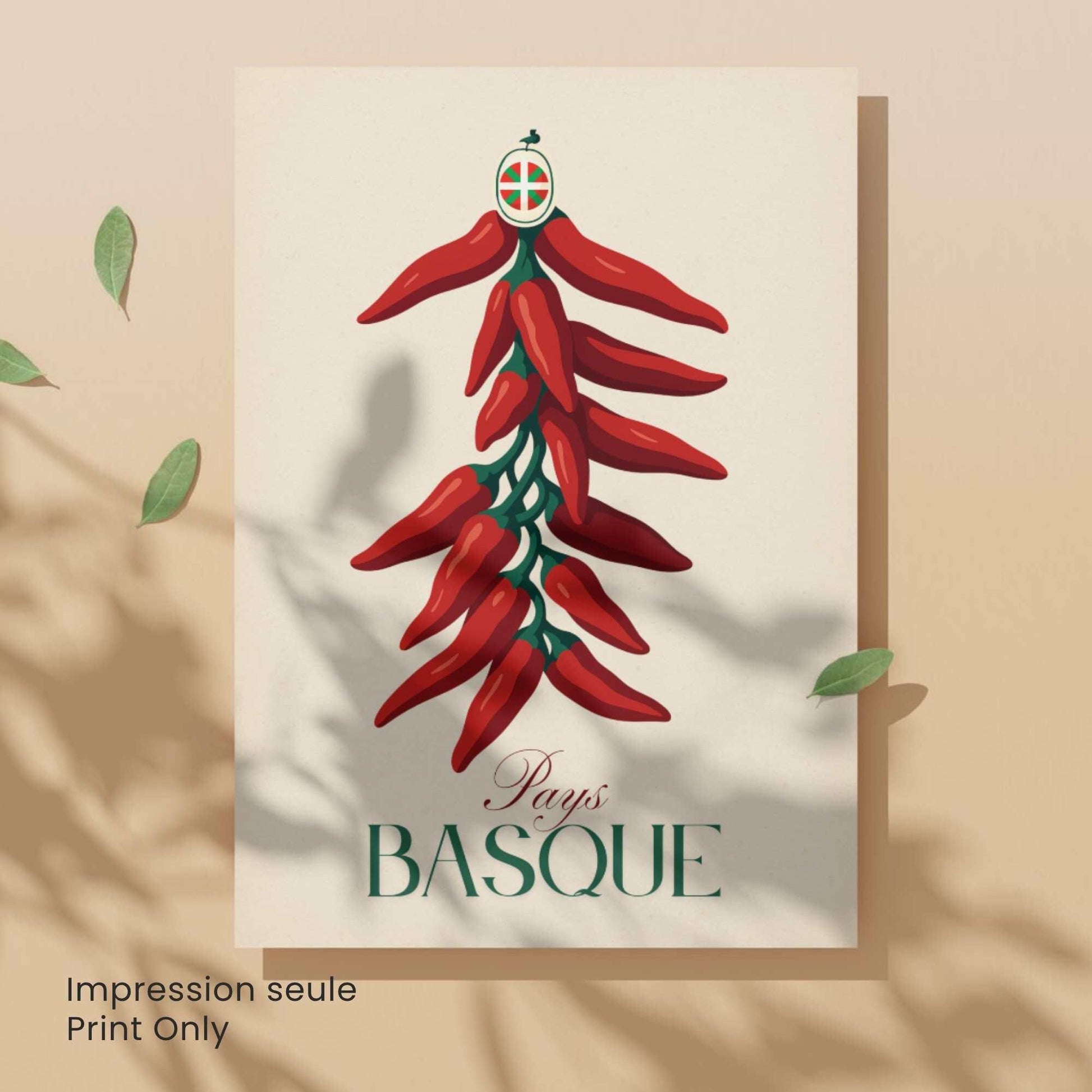 Affiche Pays Basque – Piment d’Espelette