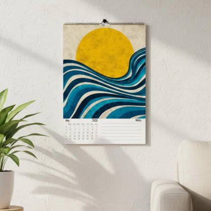 Calendrier 2026 – 12 Illustrations Abstraites et Modernes | Art Graphique Contemporain