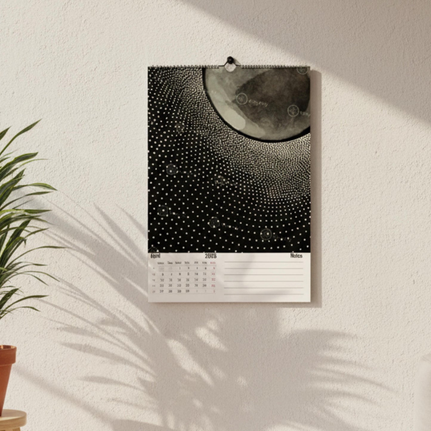 Calendrier 2026 – 12 Illustrations Abstraites et Modernes | Art Graphique Contemporain