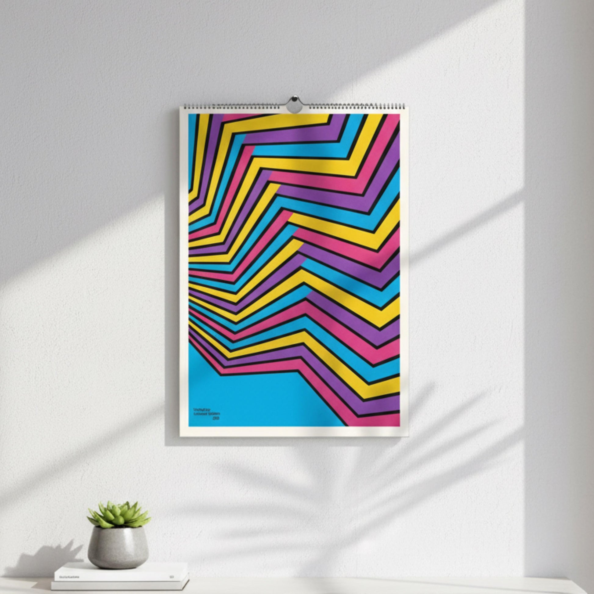 Calendrier 2026 – 12 Illustrations Abstraites et Modernes | Art Graphique Contemporain