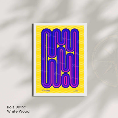 Affiche Lune Noire – Art Minimaliste et Contemporain | Poster Abstrait Noir et Blanc