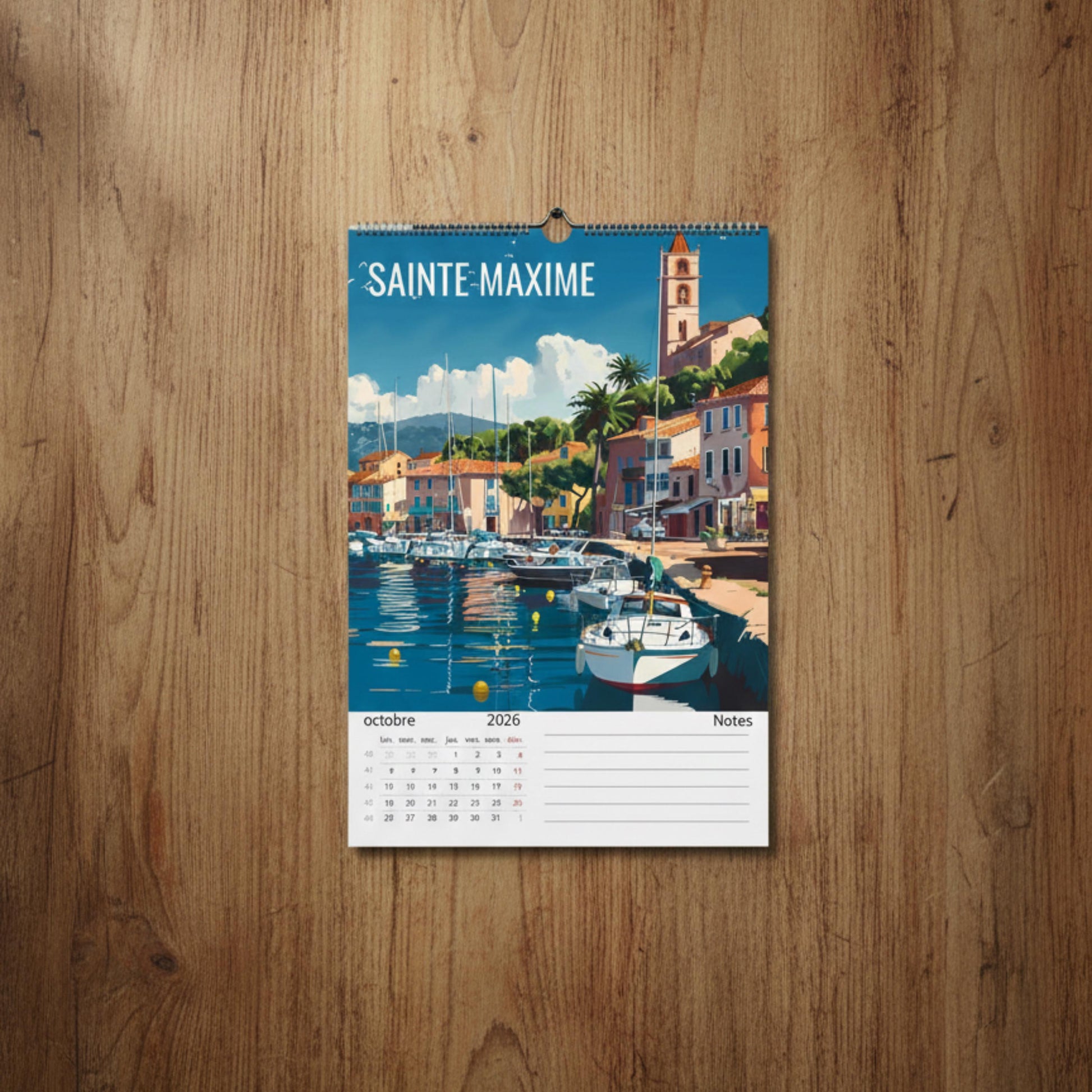 Calendrier Côte d’Azur 2026 – Calendrier mural illustré | Villes & paysages de la French Riviera | Illustrations réutilisables en affiches