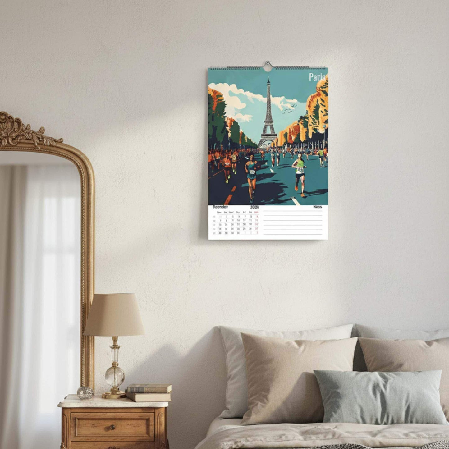 Calendrier Marathon 2026 – 12 Marathons Iconiques Illustrés