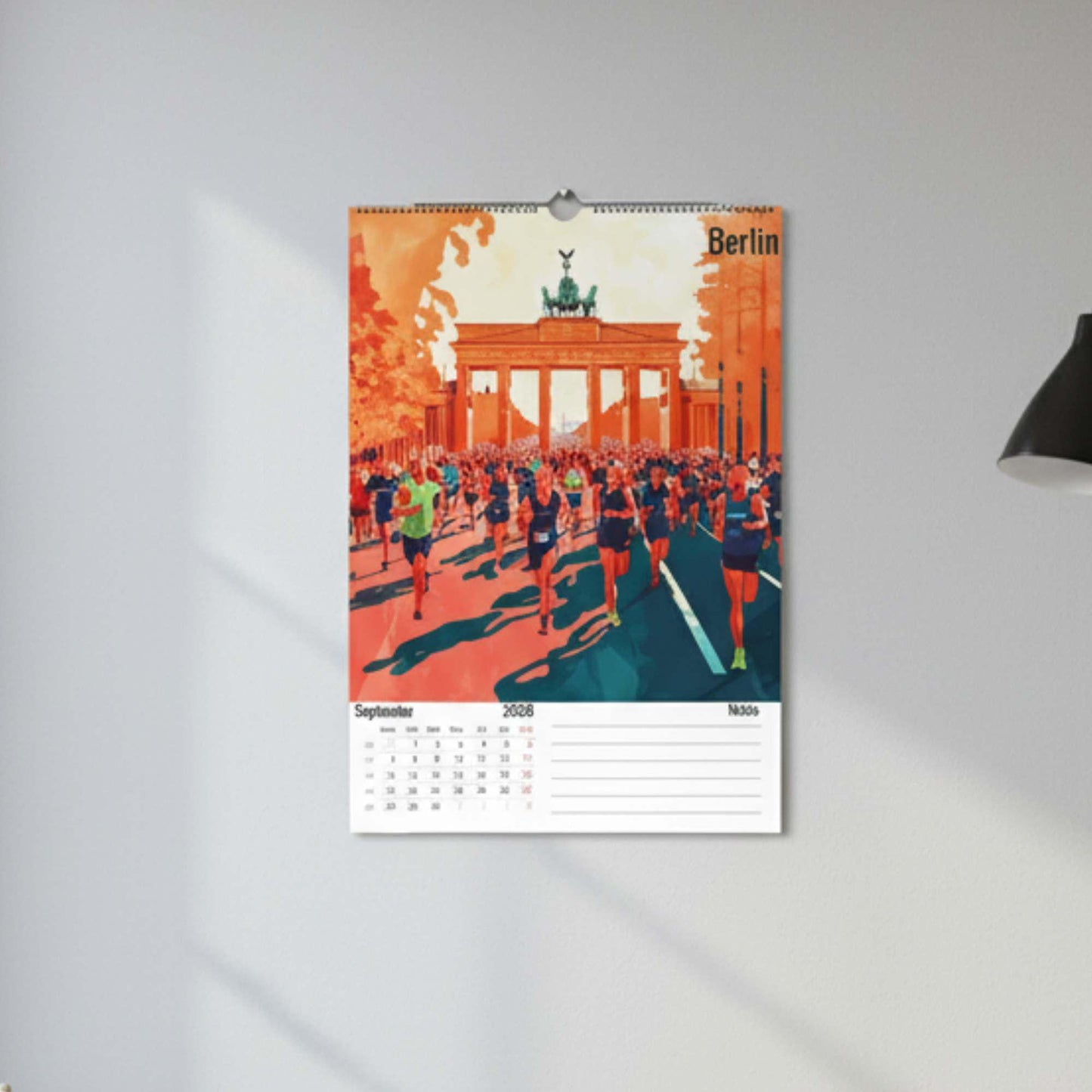 Calendrier Marathon 2026 – 12 Marathons Iconiques Illustrés